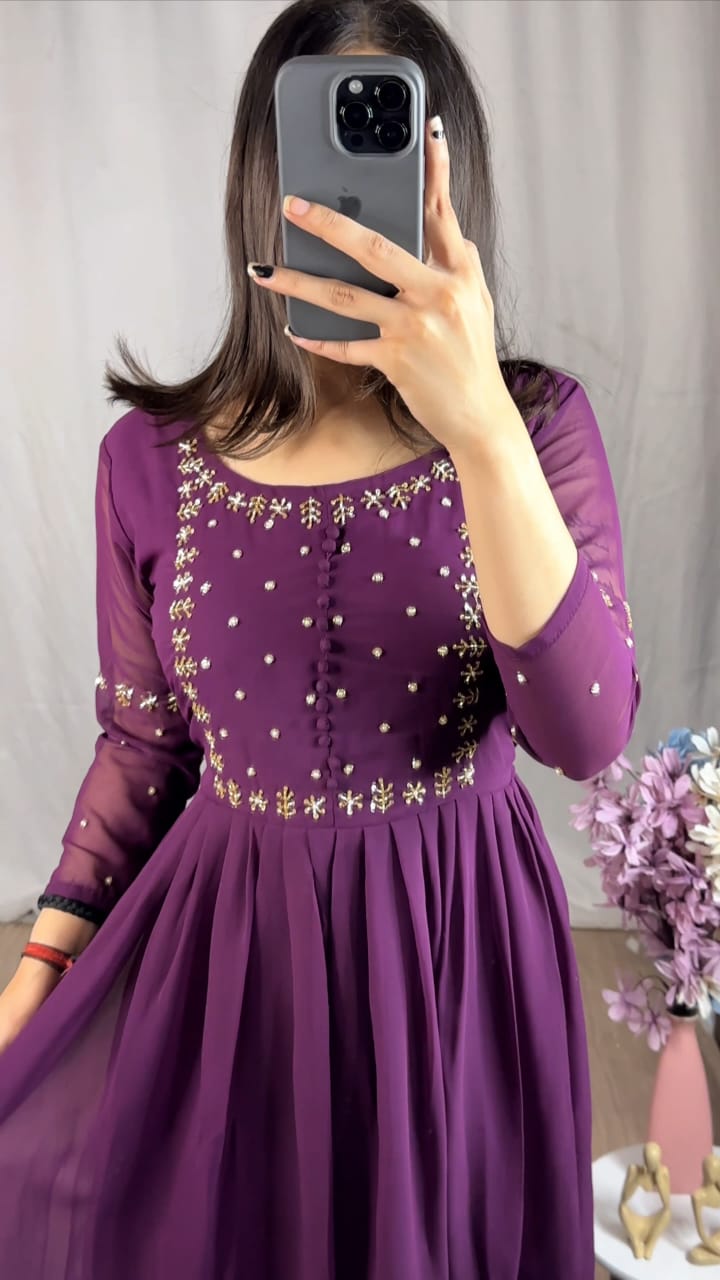 HANDWORK ANARKALI