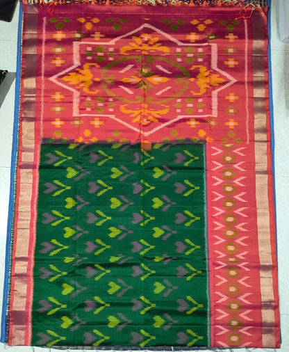 Ikkat Pochampally Pure Silk Saree