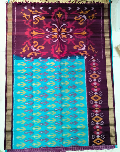 Ikkat Pochampally Pure Silk Saree