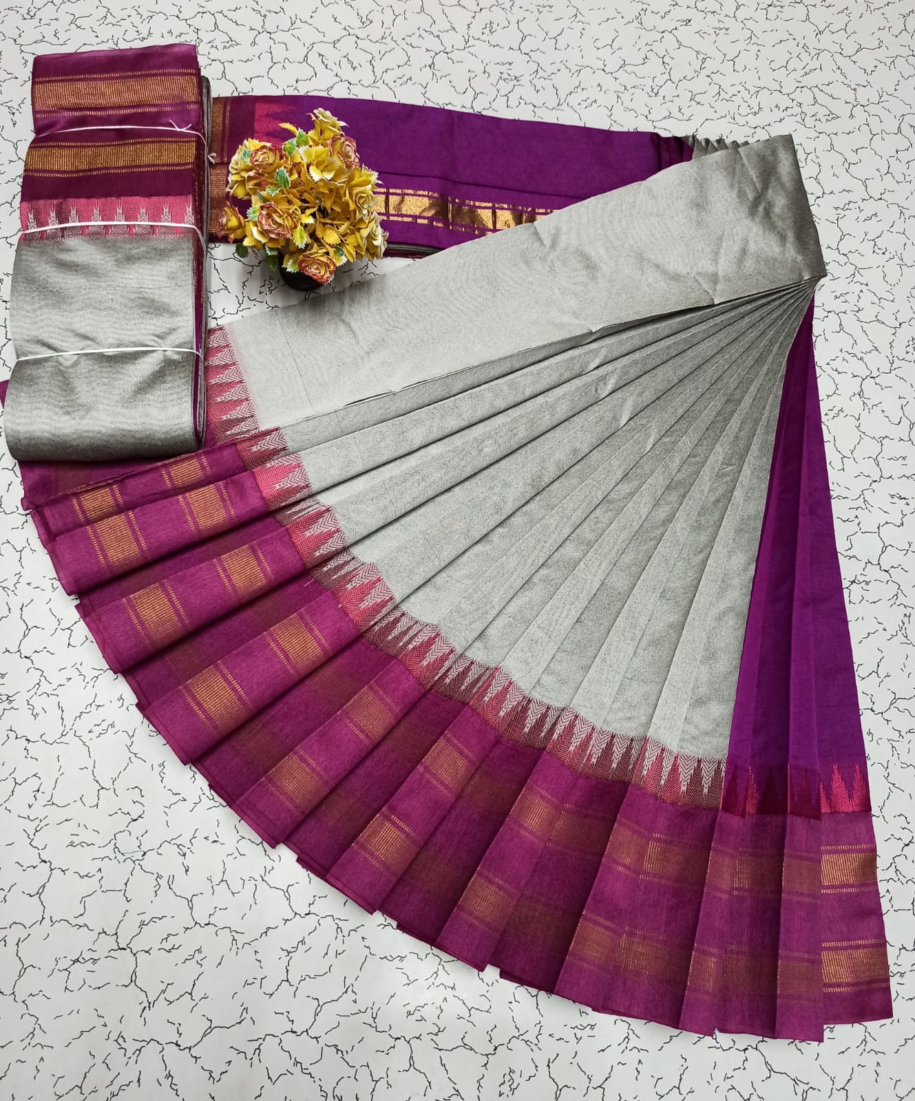 Korvai Silk Monika soft silk sarees