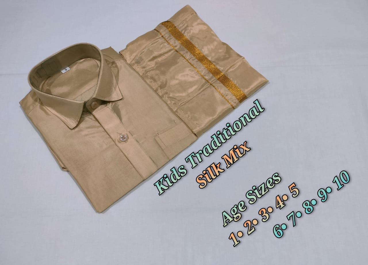 Kids color dhothi set