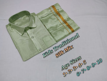 Kids color dhothi set