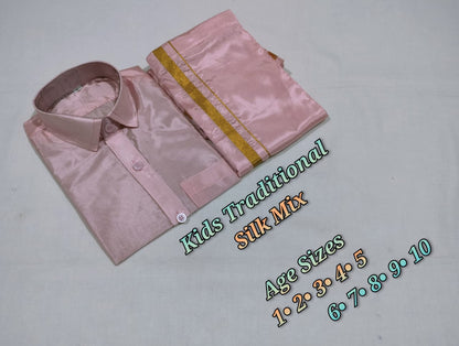 Kids color dhothi set