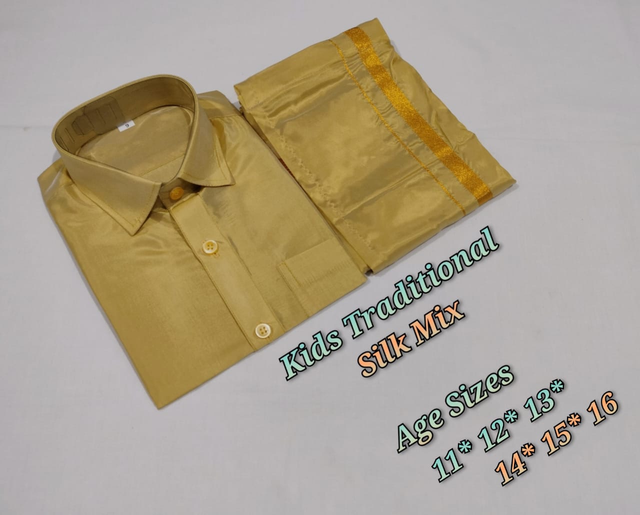 kids color dhothi set