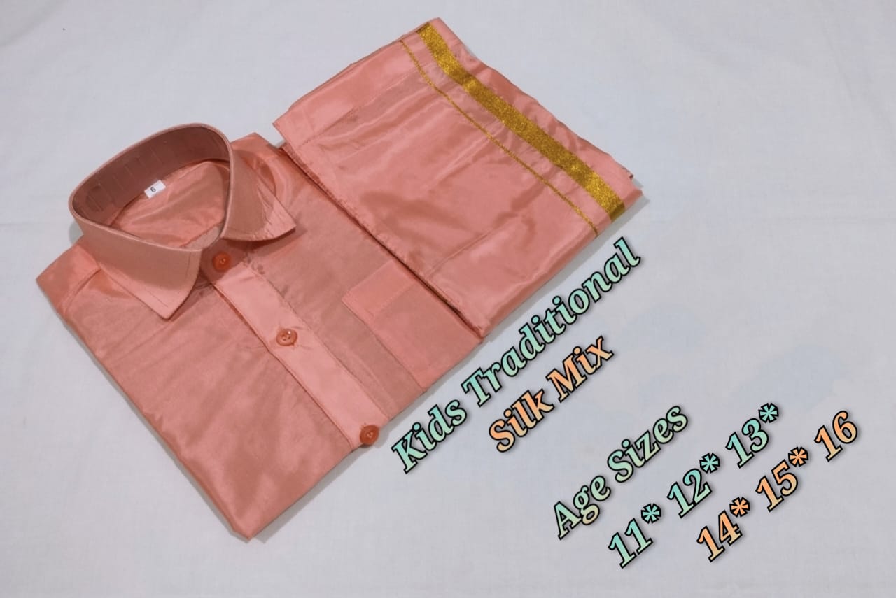 kids color dhothi set