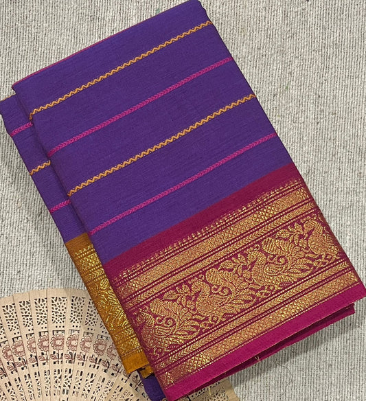 Puta Type Kanchi Cotton Saree