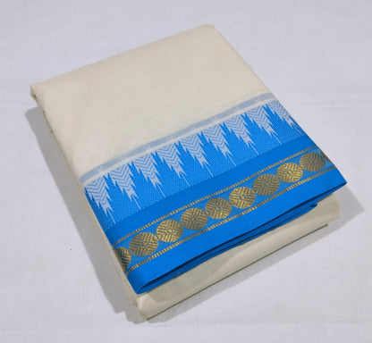 9x5 Jaquard Border Dhothi With Angavasthram