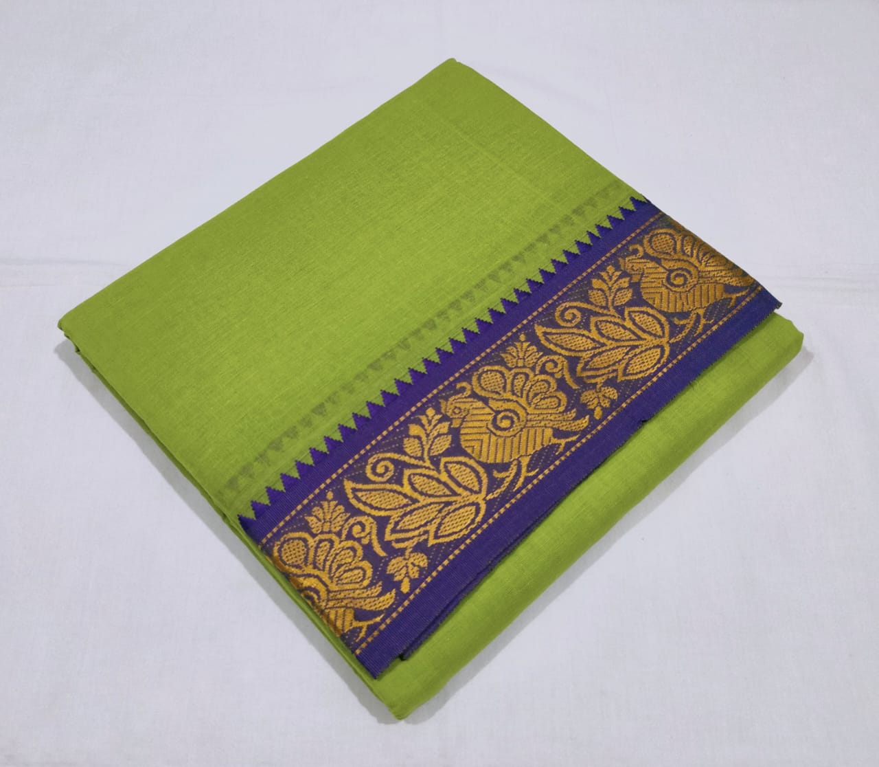 9x5 Color Dhothi With Angavasthram Set