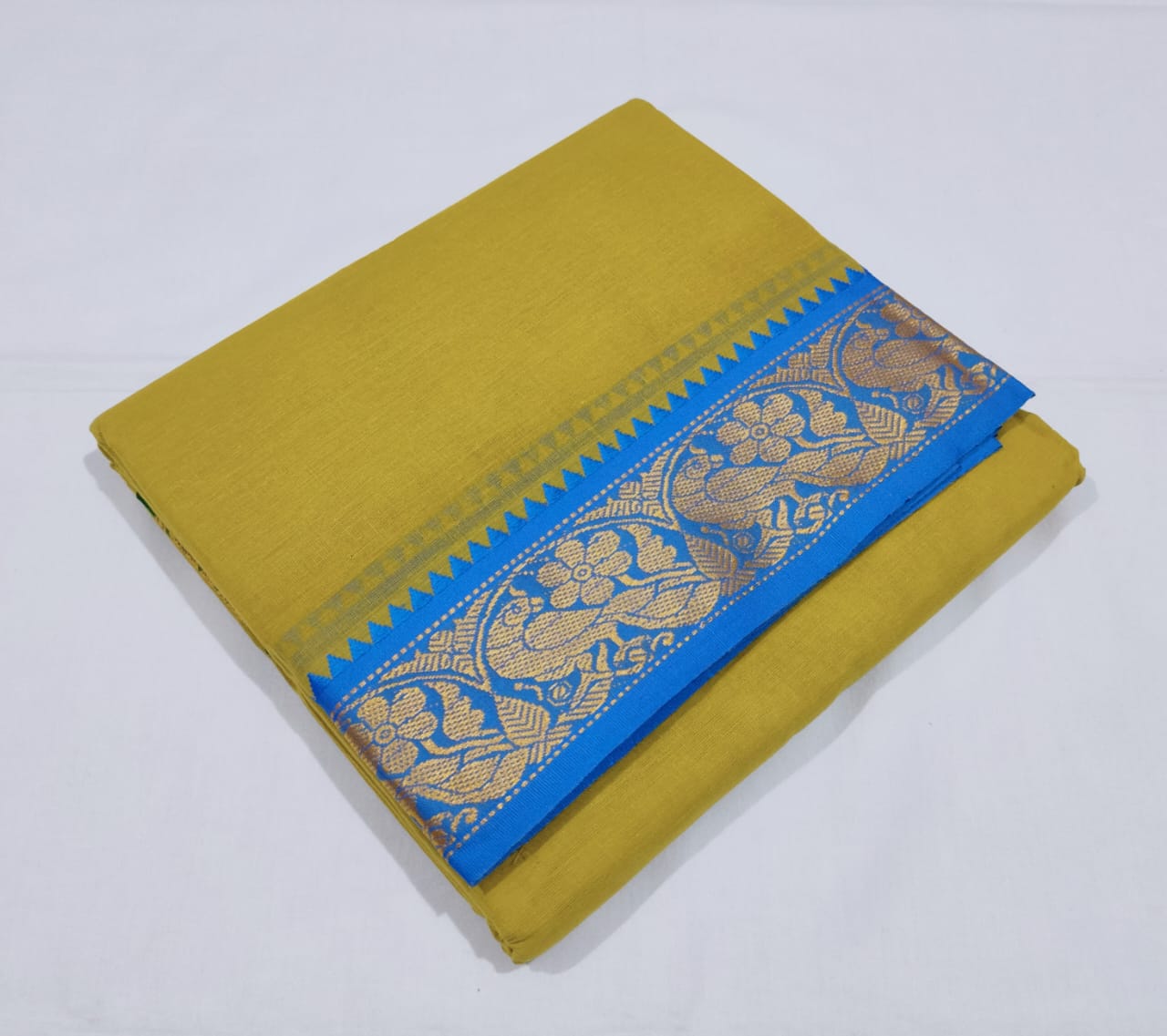 9x5 Color Dhothi With Angavasthram Set