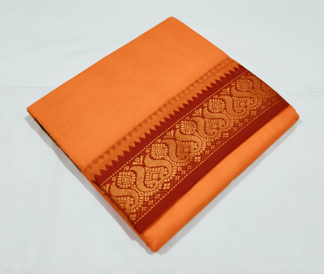 9x5 Color Dhothi With Angavasthram Set