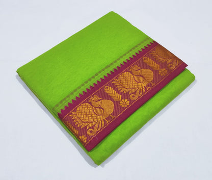 9x5 Color Dhothi With Angavasthram Set