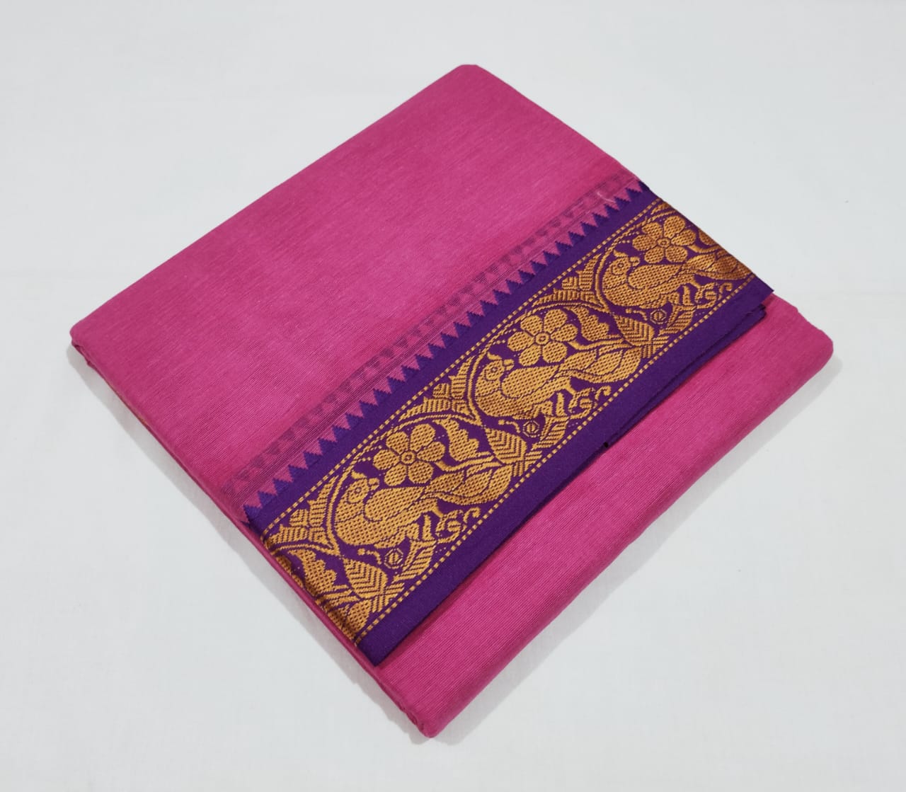 9x5 Color Dhothi With Angavasthram Set