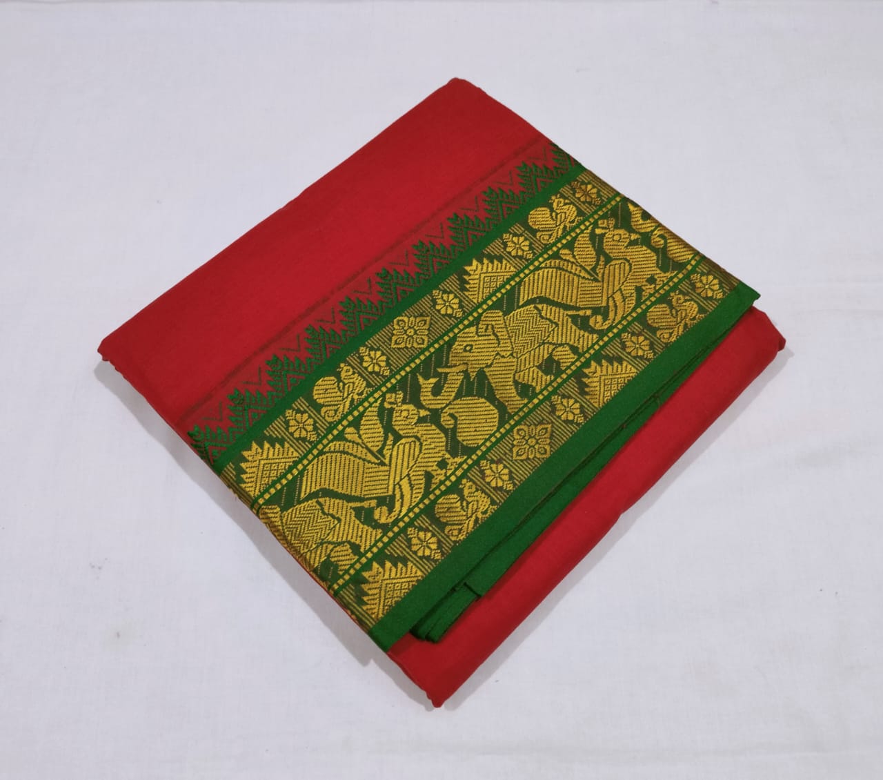 9x5 Color Dhothi With Angavasthram Set