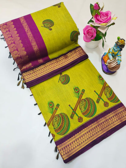 Printed Kalyani Cotton Saree