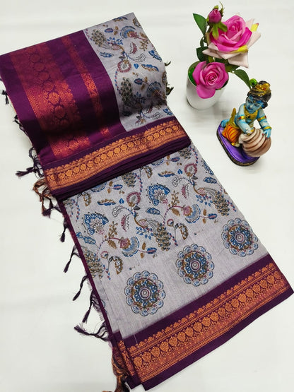 Printed Kalyani Cotton Saree