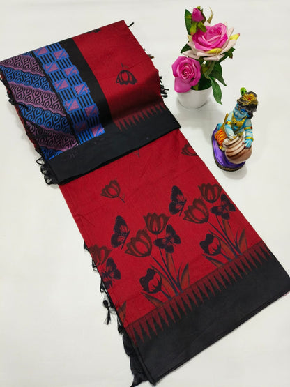 Printed Kalyani Cotton Saree