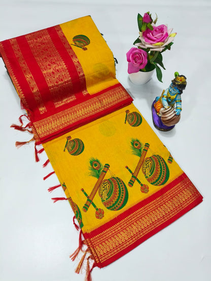 Printed Kalyani Cotton Saree