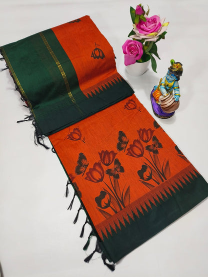 Printed Kalyani Cotton Saree