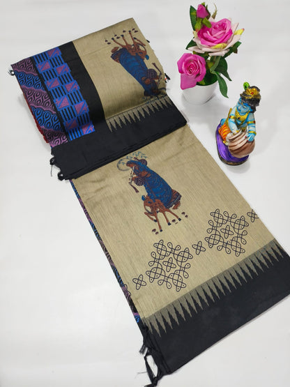 Printed Kalyani Cotton Saree